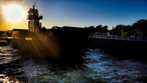 "Kelley's Island Ferry at Sunset"